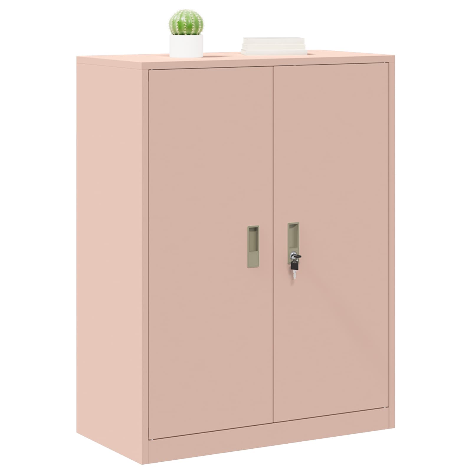 Aufbewahrungsschrank Rosa 80 x 40 x 105 cm Stahl