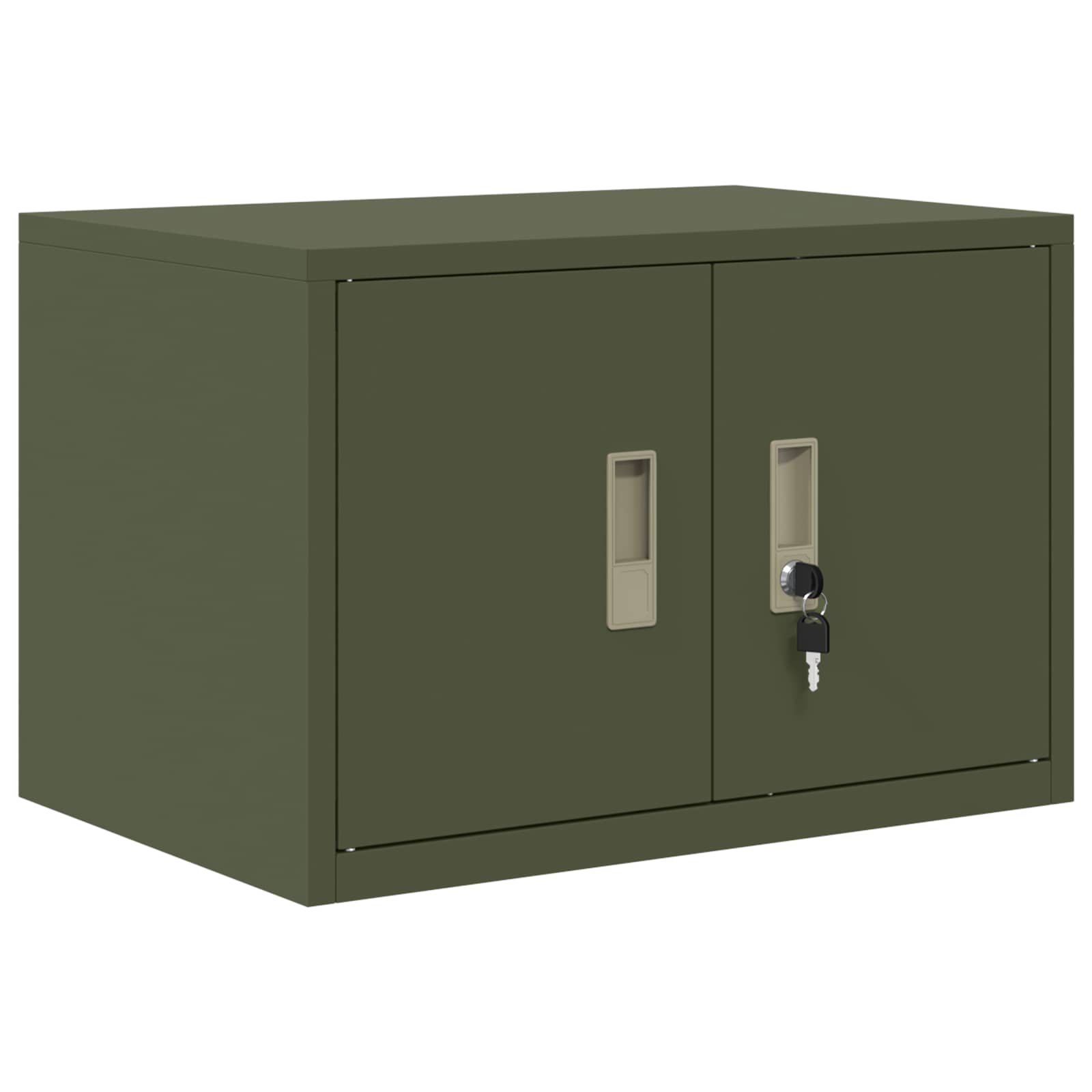 Aufbewahrungsschrank Olive Grün 60 x 40 x 40 cm Stahl