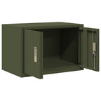 Aufbewahrungsschrank Olive Grün 60 x 40 x 40 cm Stahl