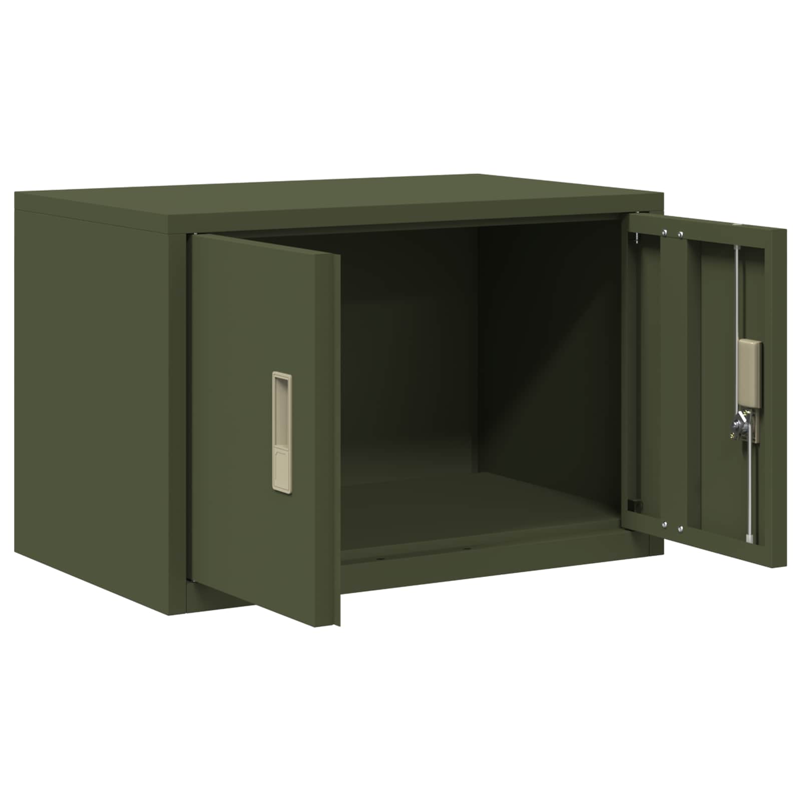 Aufbewahrungsschrank Olive Grün 60 x 40 x 40 cm Stahl