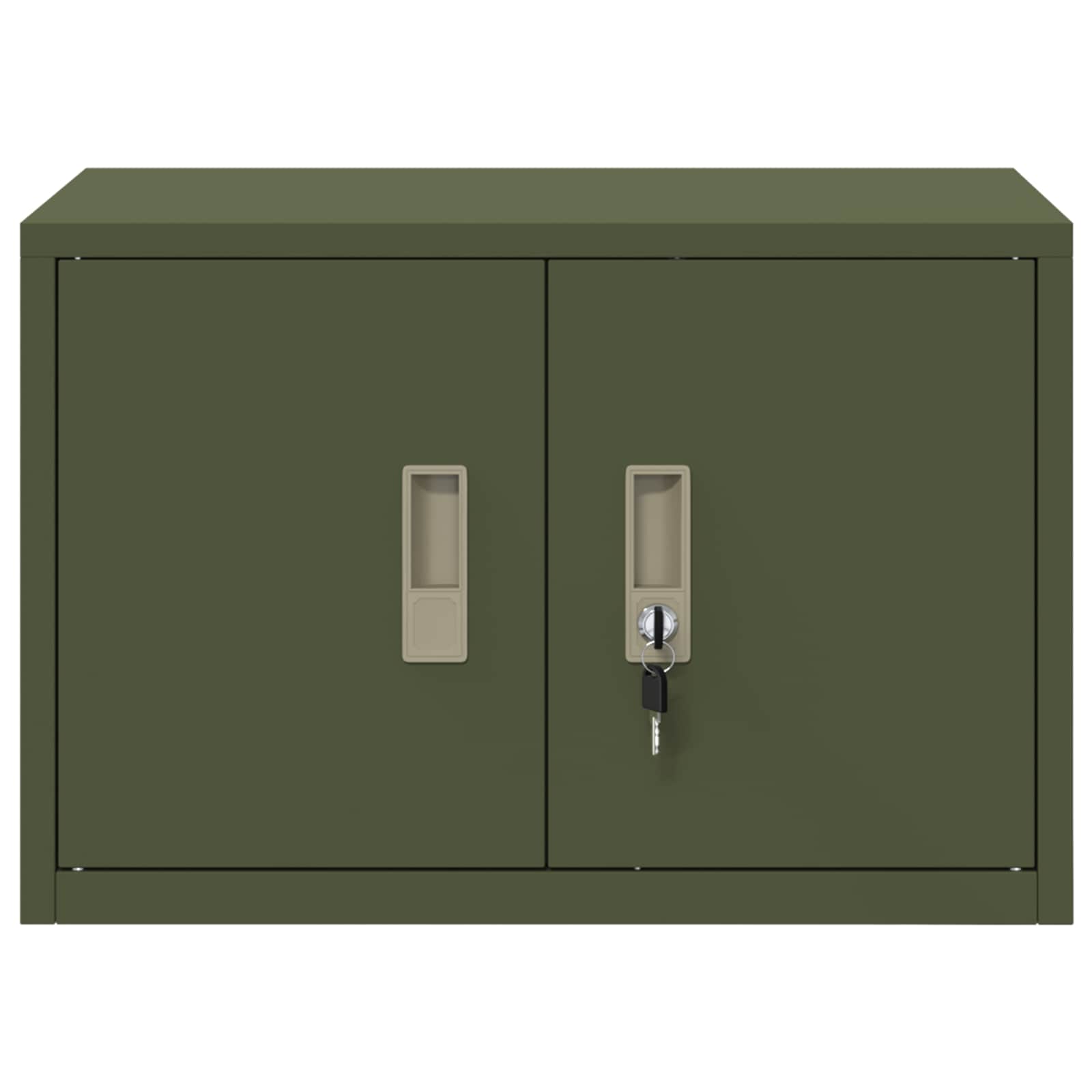 Aufbewahrungsschrank Olive Grün 60 x 40 x 40 cm Stahl