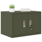 Aufbewahrungsschrank Olive Grün 60 x 40 x 40 cm Stahl