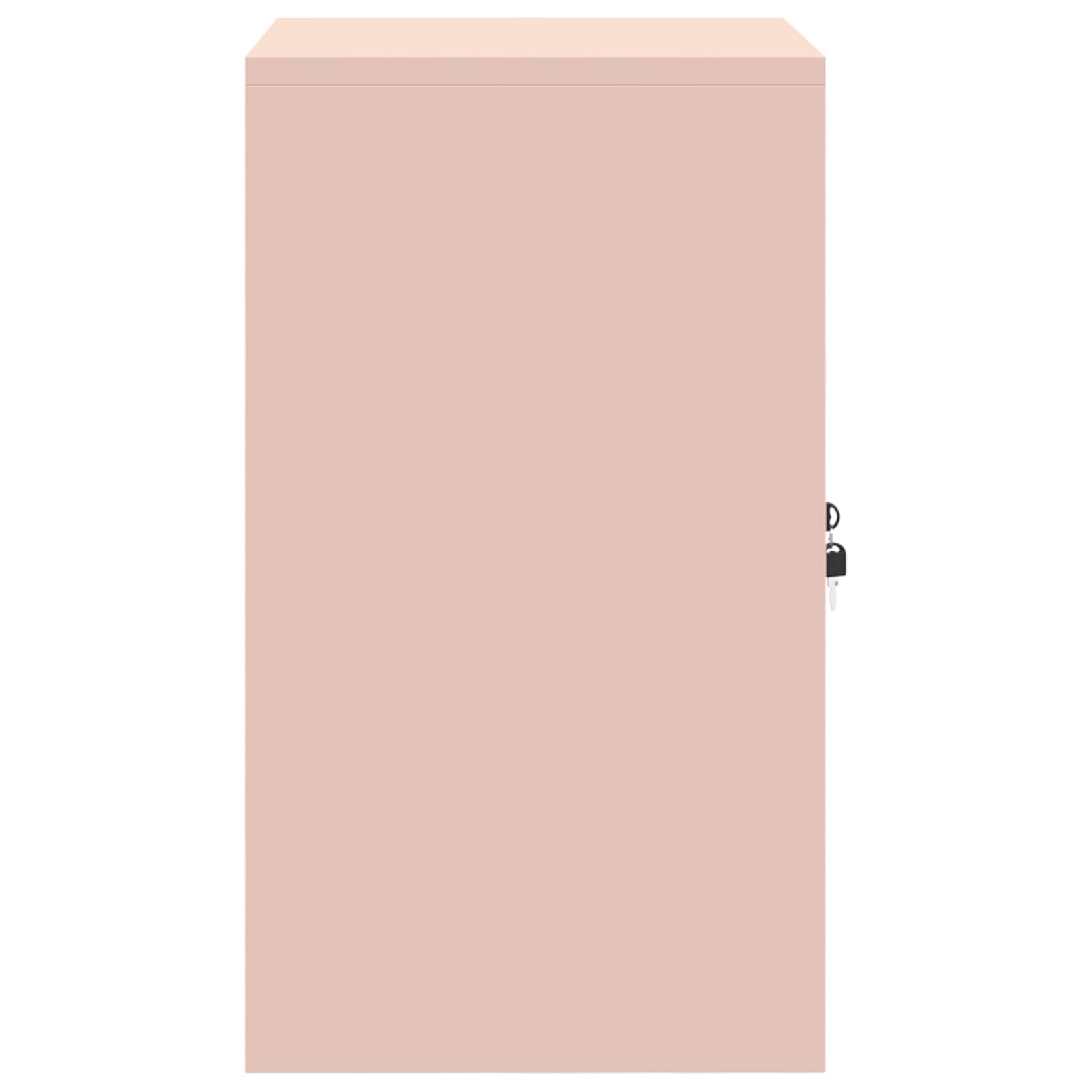 Aufbewahrungsschrank Rosa 60 x 40 x 70 cm Stahl