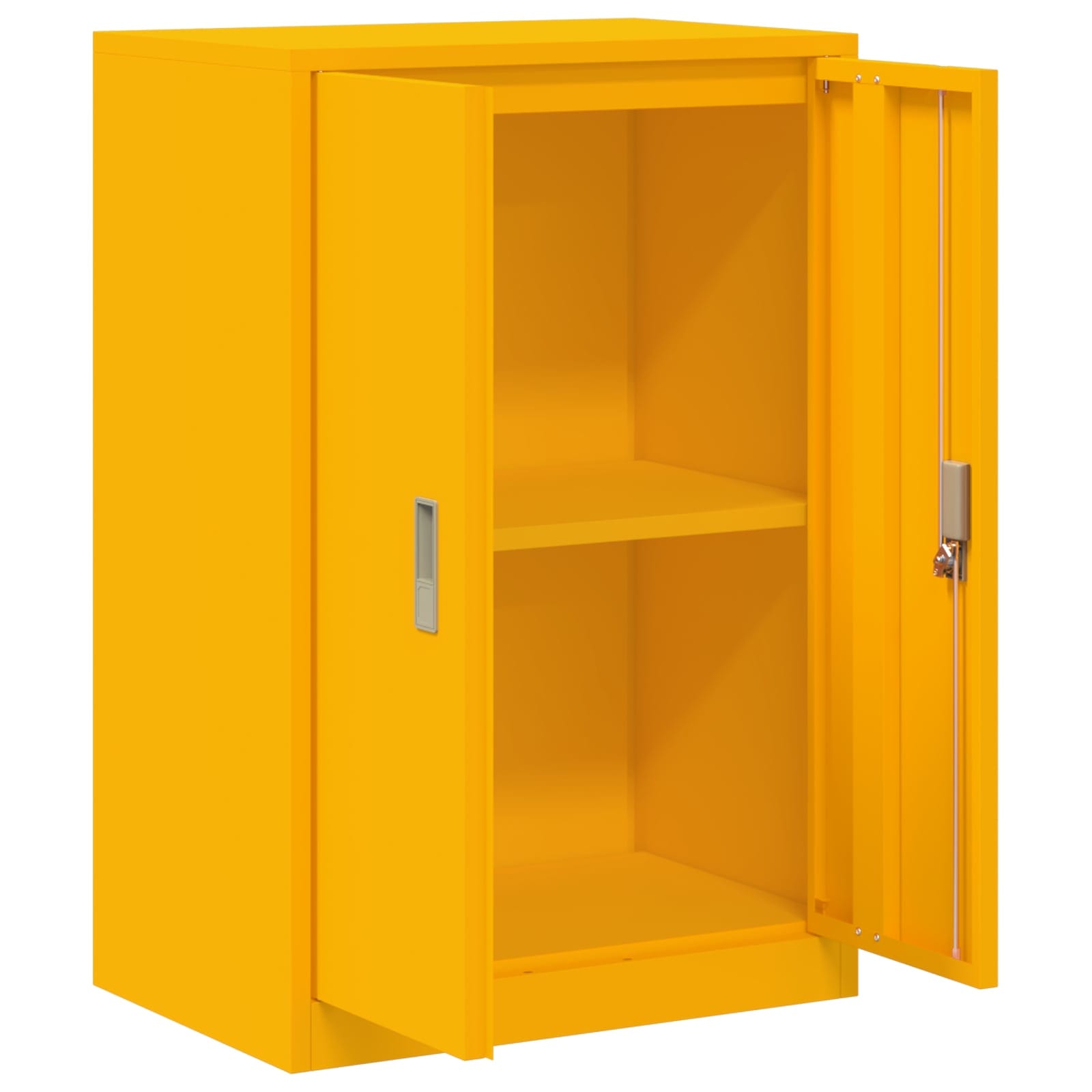 Aufbewahrungsschrank Senfgelb 60 x 40 x 90 cm Stahl