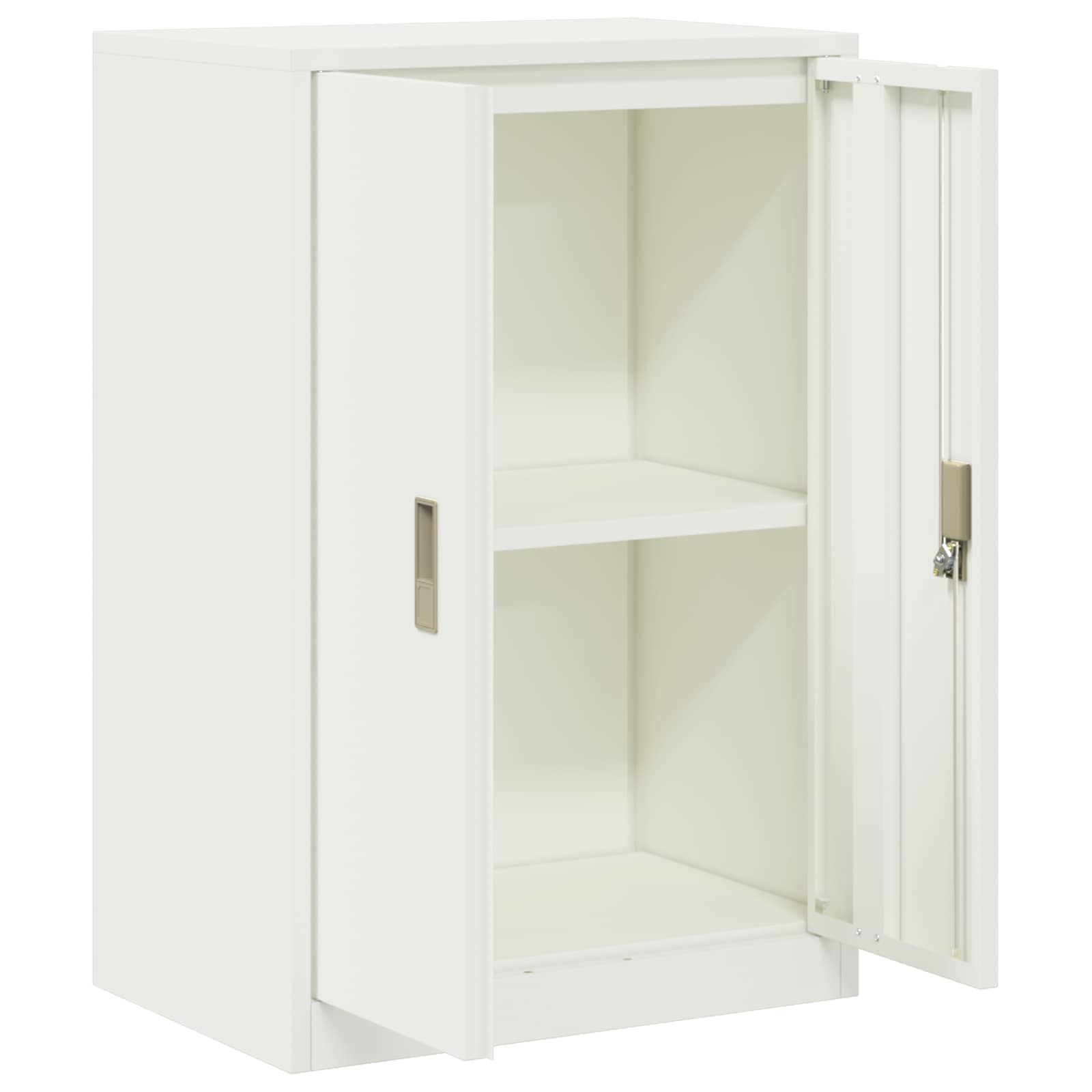 Aufbewahrungsschrank Weiß 60 x 40 x 90 cm Stahl