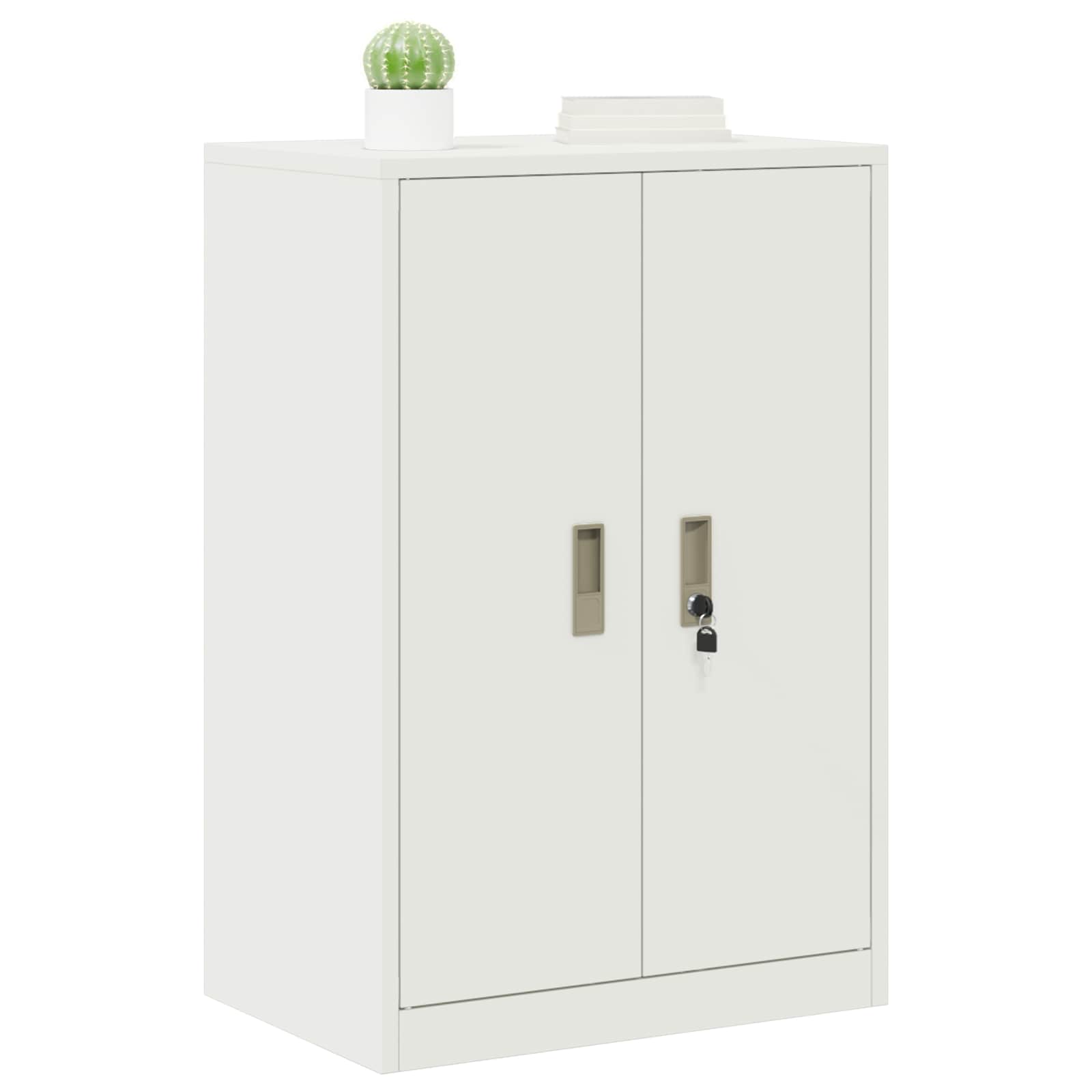 Aufbewahrungsschrank Weiß 60 x 40 x 90 cm Stahl