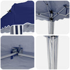 Pop-up Partyzelt 195 x 195 x 245 cm Blau Oxford-Stoff