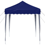 Pop-up Partyzelt 195 x 195 x 245 cm Blau Oxford-Stoff