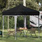 Pop-up Partyzelt 195 x 195 x 245 cm Anthrazit Oxford-Stoff
