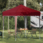 Pop-up Partyzelt 195 x 195 x 245 cm Bordeauxrot Oxford-Stoff