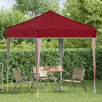Pop-up Partyzelt 195 x 195 x 245 cm Bordeauxrot Oxford-Stoff