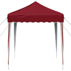 Pop-up Partyzelt 195 x 195 x 245 cm Bordeauxrot Oxford-Stoff