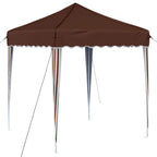 Pop-up Partyzelt 195 x 195 x 245 cm Braun Oxford-Stoff