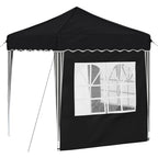 Pop-up Partyzelt 195 x 195 x 245 cm Anthrazit Oxford-Stoff