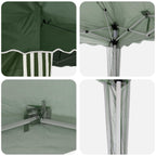 Pop-up Partyzelt 195 x 195 x 245 cm Grün Oxford-Stoff