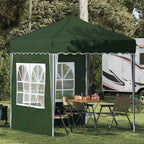 Pop-up Partyzelt 195 x 195 x 245 cm Grün Oxford-Stoff