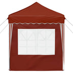 Pop-up Partyzelt 195 x 195 x 245 cm Terrakotta Oxford-Stoff