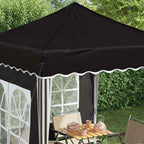 Pop-up Partyzelt 195 x 195 x 245 cm Schwarz Oxford-Stoff