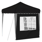 Pop-up Partyzelt 195 x 195 x 245 cm Schwarz Oxford-Stoff
