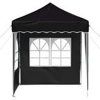 Pop-up Partyzelt 195 x 195 x 245 cm Schwarz Oxford-Stoff