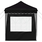 Pop-up Partyzelt 195 x 195 x 245 cm Schwarz Oxford-Stoff