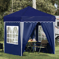 Pop-up Partyzelt 195 x 195 x 245 cm Blau Oxford-Stoff