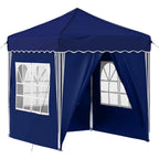 Pop-up Partyzelt 195 x 195 x 245 cm Blau Oxford-Stoff
