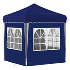 Pop-up Partyzelt 195 x 195 x 245 cm Blau Oxford-Stoff