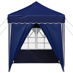 Pop-up Partyzelt 195 x 195 x 245 cm Blau Oxford-Stoff