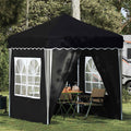 Pop-up Partyzelt 195 x 195 x 245 cm Anthrazit Oxford-Stoff