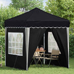 Pop-up Partyzelt 195 x 195 x 245 cm Anthrazit Oxford-Stoff