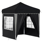 Pop-up Partyzelt 195 x 195 x 245 cm Anthrazit Oxford-Stoff