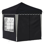Pop-up Partyzelt 195 x 195 x 245 cm Anthrazit Oxford-Stoff