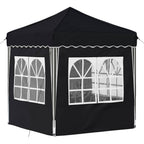 Pop-up Partyzelt 195 x 195 x 245 cm Anthrazit Oxford-Stoff