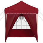 Pop-up Partyzelt 195 x 195 x 245 cm Bordeauxrot Oxford-Stoff