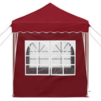 Pop-up Partyzelt 195 x 195 x 245 cm Bordeauxrot Oxford-Stoff