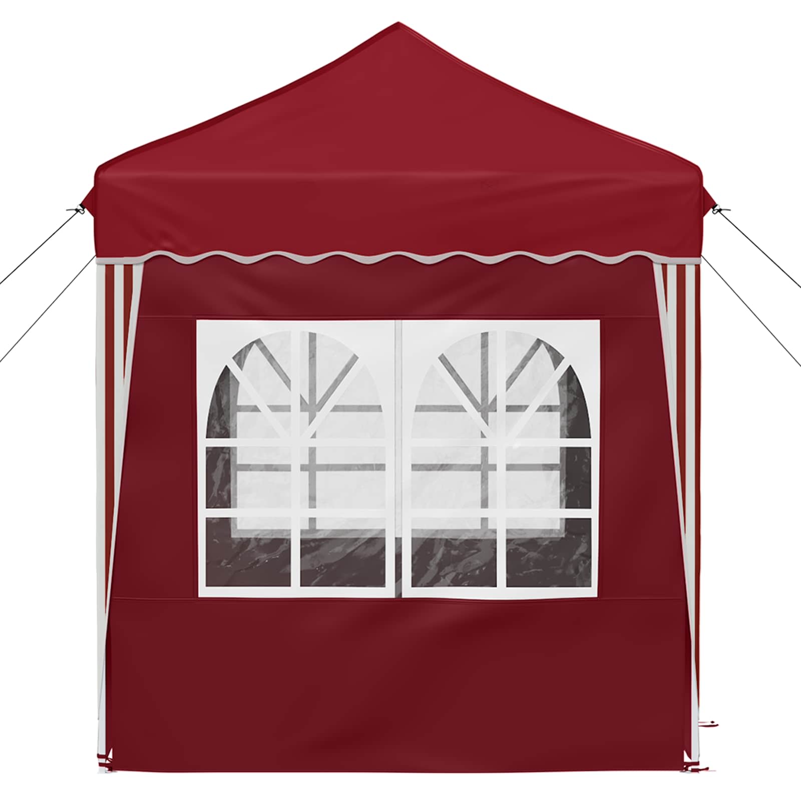 Pop-up Partyzelt 195 x 195 x 245 cm Bordeauxrot Oxford-Stoff