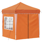 Pop-up Partyzelt 195 x 195 x 245 cm Orange Oxford-Stoff