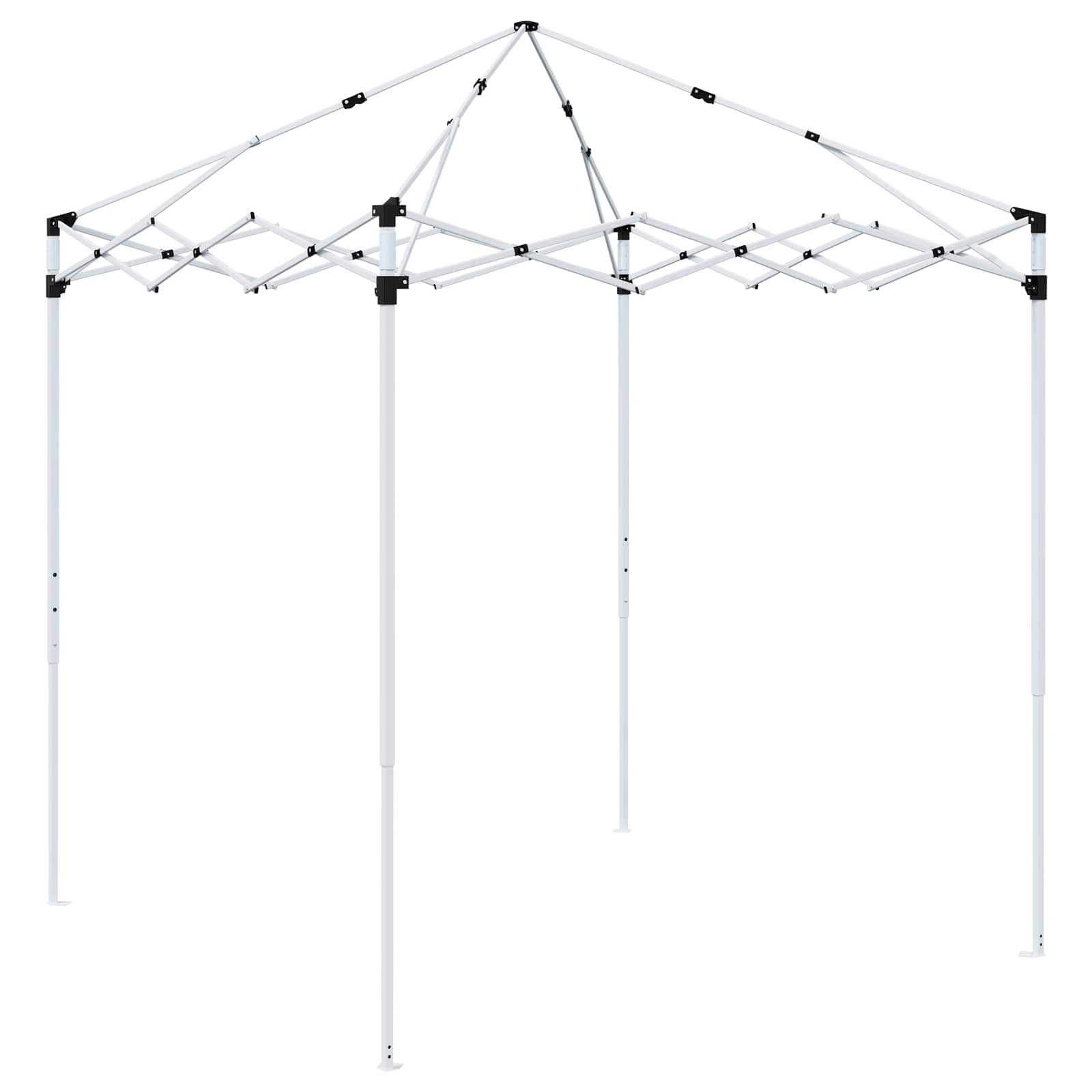 Pop-up Partyzelt 195 x 195 x 245 cm Orange Oxford-Stoff