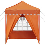 Pop-up Partyzelt 195 x 195 x 245 cm Orange Oxford-Stoff