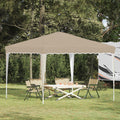 Pop-up Partyzelt 288 x 288 x 245 cm Creme Oxford-Stoff