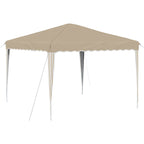 Pop-up Partyzelt 288 x 288 x 245 cm Creme Oxford-Stoff