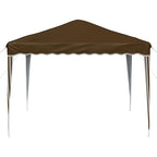 Pop-up Partyzelt 288 x 288 x 245 cm Taupe Oxford-Stoff
