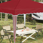 Pop-up Partyzelt 288 x 288 x 245 cm Bordeauxrot Oxford-Stoff