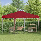 Pop-up Partyzelt 288 x 288 x 245 cm Bordeauxrot Oxford-Stoff