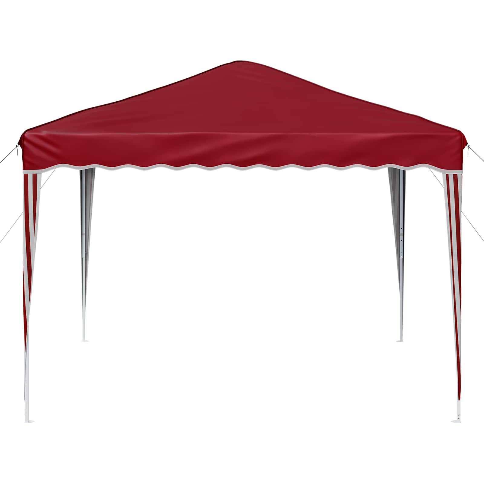 Pop-up Partyzelt 288 x 288 x 245 cm Bordeauxrot Oxford-Stoff