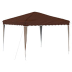 Pop-up Partyzelt 288 x 288 x 245 cm Braun Oxford-Stoff