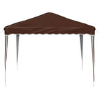 Pop-up Partyzelt 288 x 288 x 245 cm Braun Oxford-Stoff
