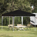 Pop-up Partyzelt 288 x 288 x 245 cm Schwarz Oxford-Stoff