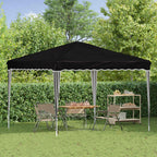 Pop-up Partyzelt 288 x 288 x 245 cm Schwarz Oxford-Stoff